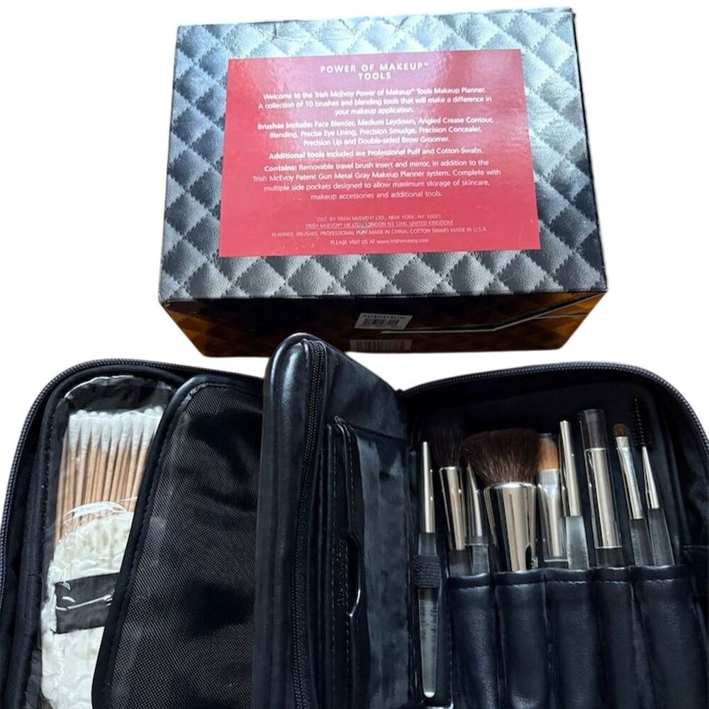 Trish McEvoy Power of Makeup Tools Set Cosmetic Tube Reusable